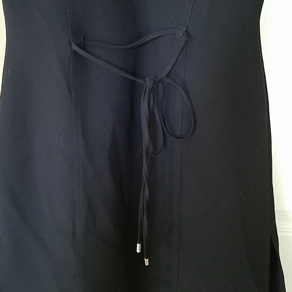 Open black dress, sleeveless, INC, Xsmall - Picture 6 of 7